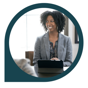 cpa talking to client with tablet on table 